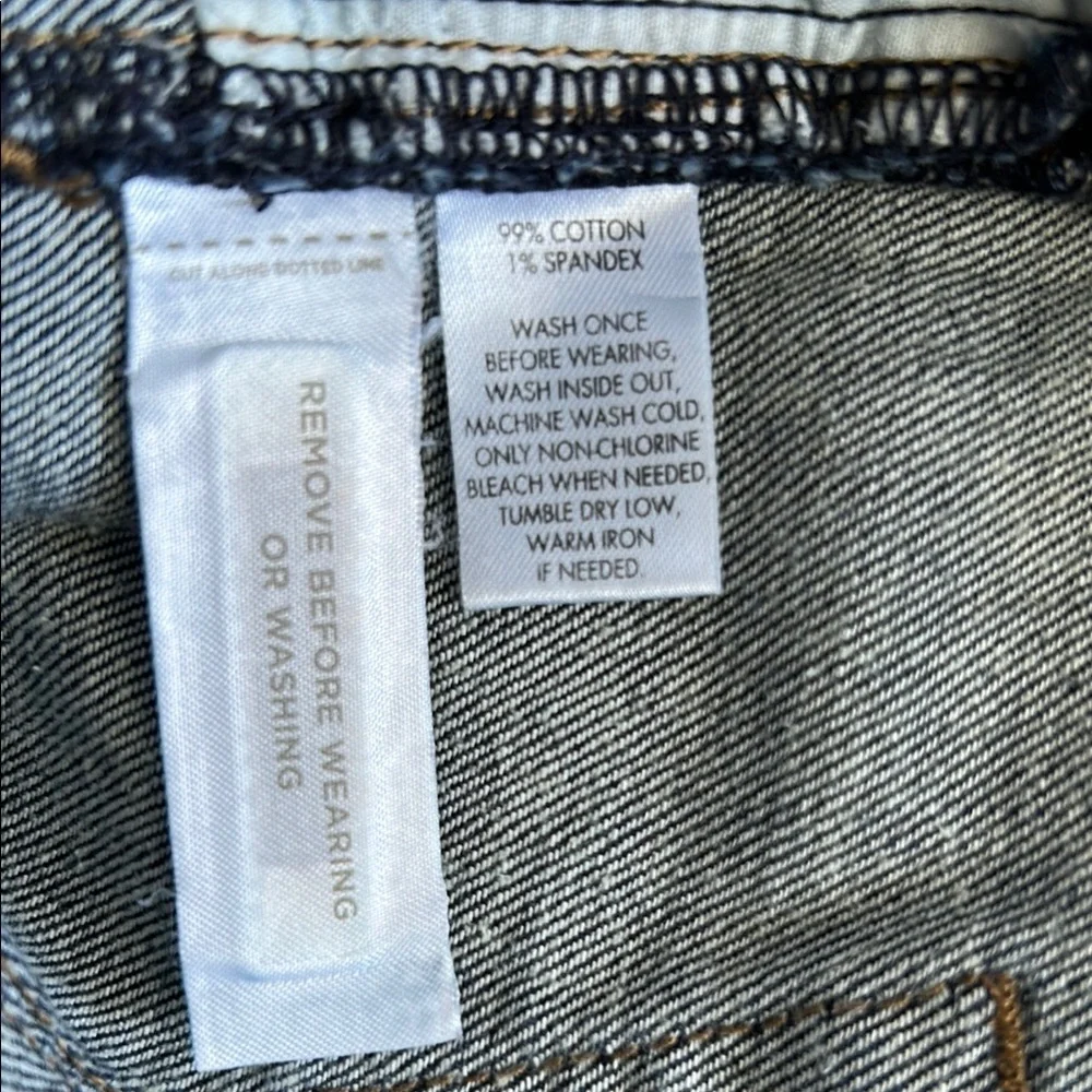 LOFT Blue Jean Shorts with Cuffed Hems